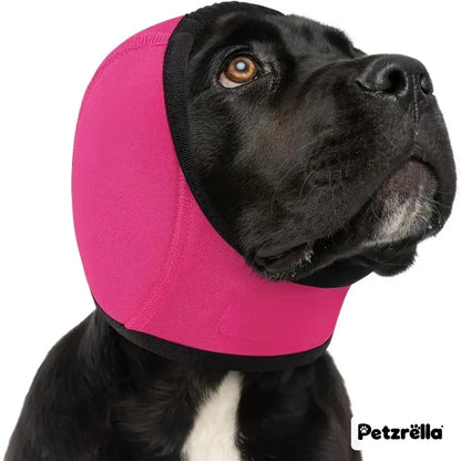 Petzrella Cache-oreilles pour chien – capuche anti-bruit apaisante
