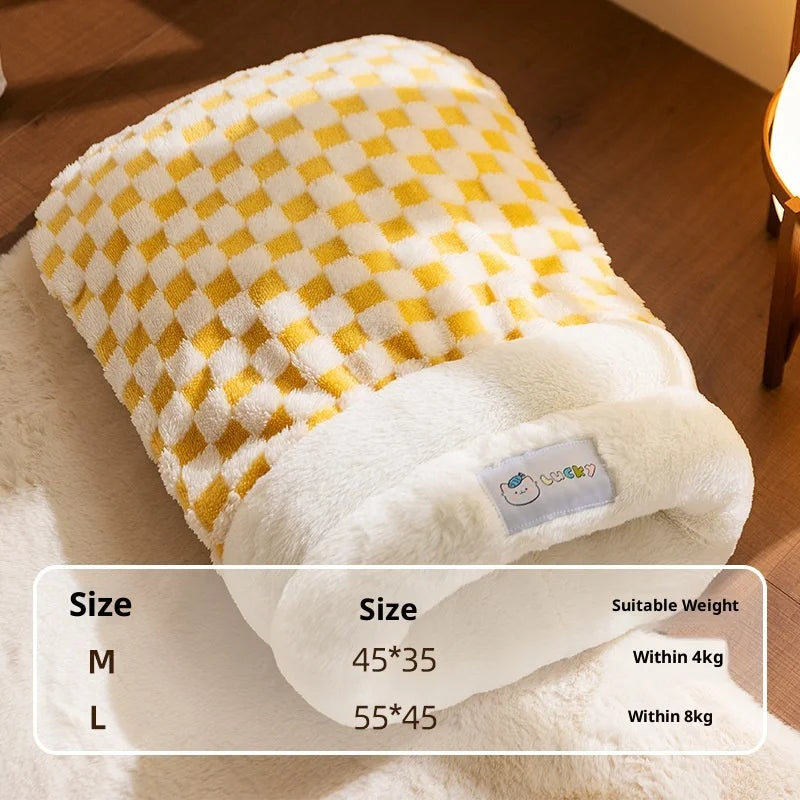 Cloud Plush Cat Bed – Deep Comfort & Warmth