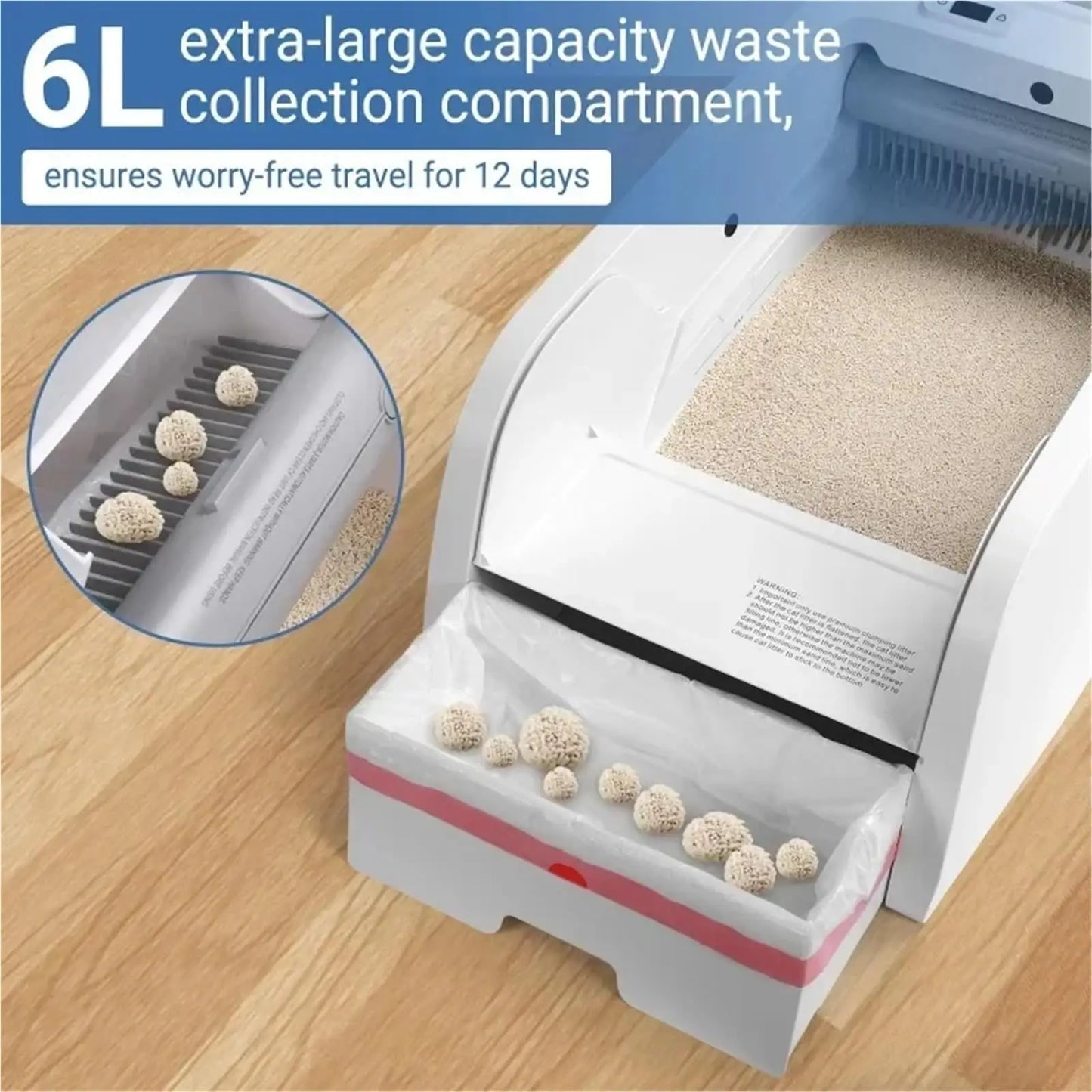 Petzrella Smart Self-Cleaning Automatic Cat Litter Box