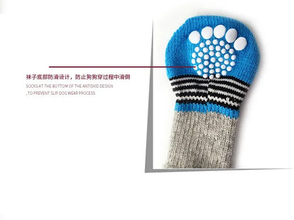 Petzrella Cartoon-Strick-Wintersocken für Haustiere