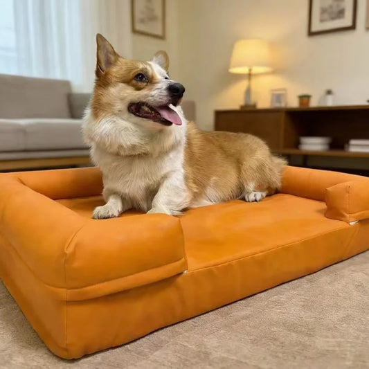 Petzrella Großes wasserdichtes Luxus-Hundebett-Sofa