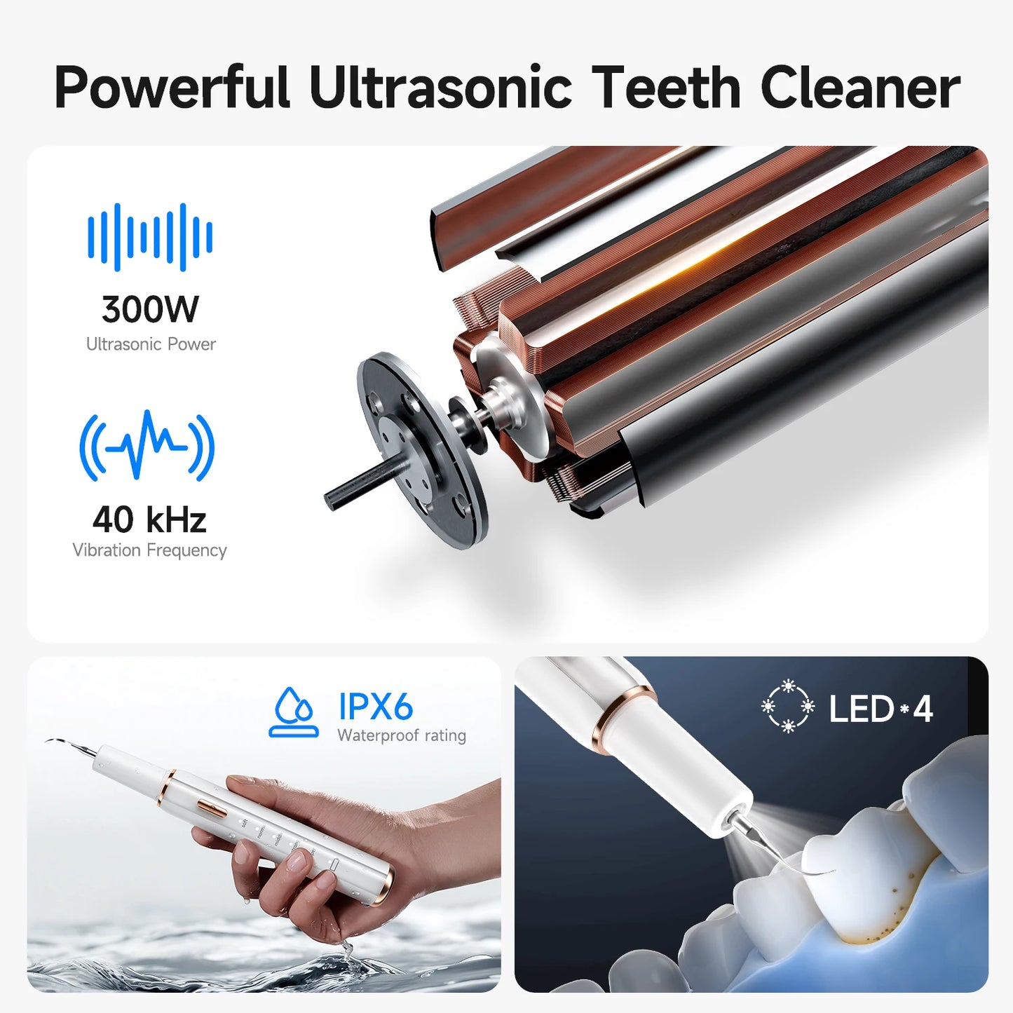 Ultrasonic Pet Dental Plaque Remover for Dogs and Cats