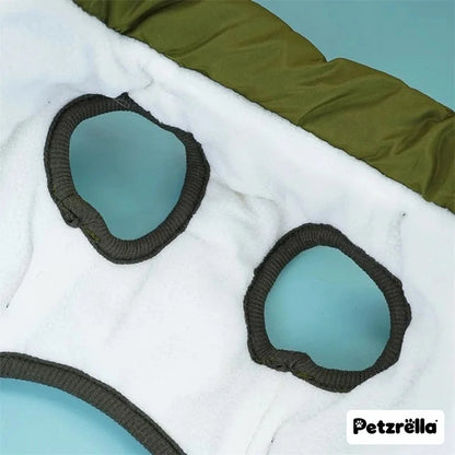 Petzrella Winter Dog Jacket with Built-In Harness – Waterproof