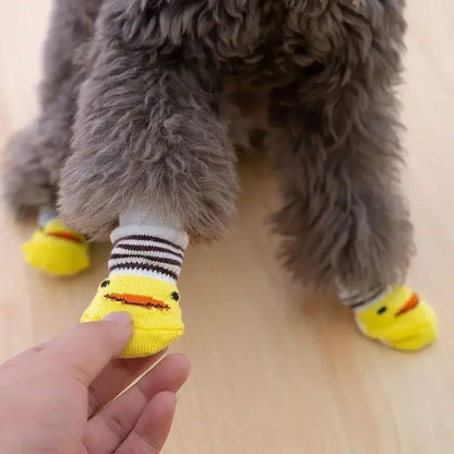Petzrella Cartoon-Strick-Wintersocken für Haustiere