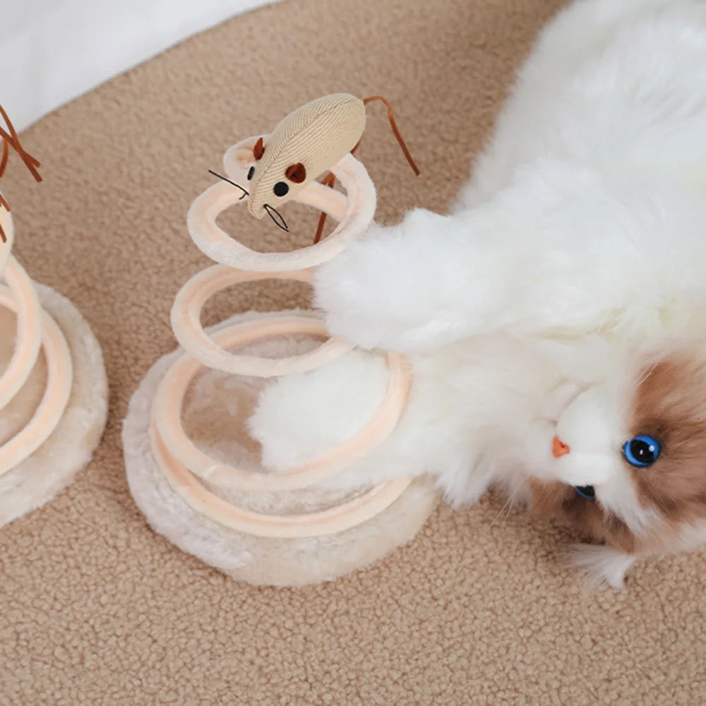 Petzrella Spiral-Federangel für Katzen