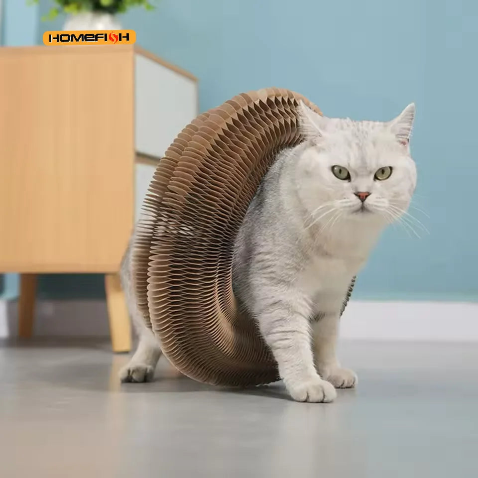 Corrugated Cardboard Cat Scratcher Bowl Toy