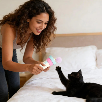 Petzrella Electric Cat Wand Toy – USB Rechargeable, Auto-Retractable