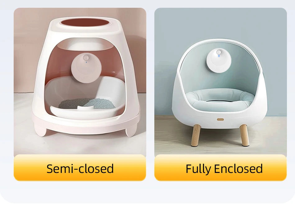 ROJECO Smart Cat Litter Deodoriser 4000mAh Cat Odor Purifier