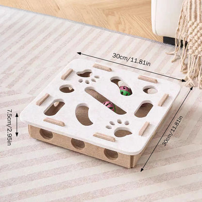 Interactive Cat Puzzle Maze – Enrichment Toy for Smart Indoor Play