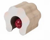 Petzrella 3-in-1 Wellpappe Katzenkratzbaum mit Spielball & Liegefläche