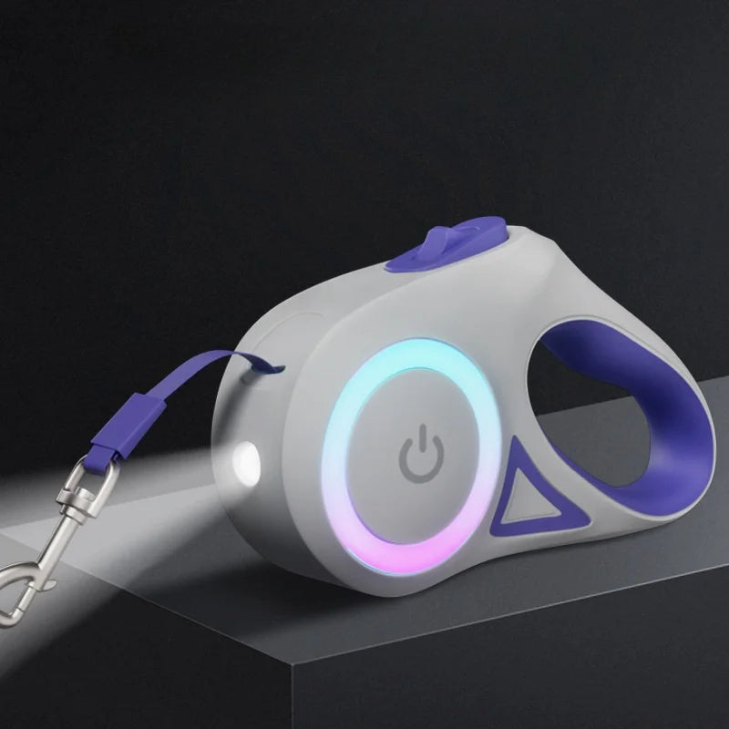 LED Retractable Dog Leash