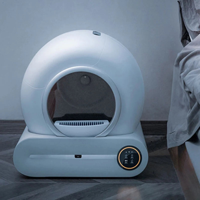 Petzrella 65L smarte, selbstreinigende Katzentoilette mit App-Steuerung und Ionen-Desodorierer