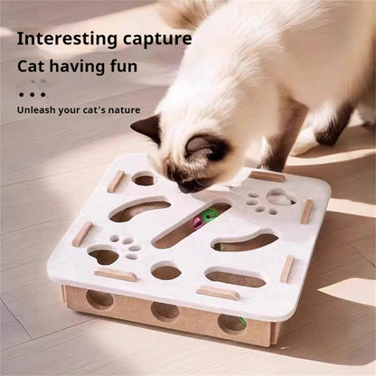 Interactive Cat Puzzle Maze – Enrichment Toy for Smart Indoor Play
