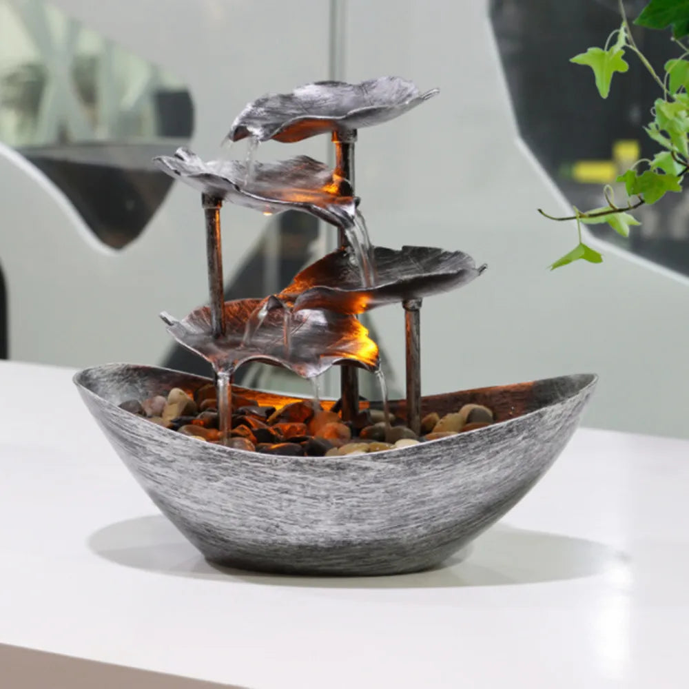 Petzrella Mini LED Katzen-Wasserfallbrunnen