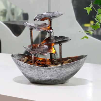 Petzrella Mini LED Katzen-Wasserfallbrunnen