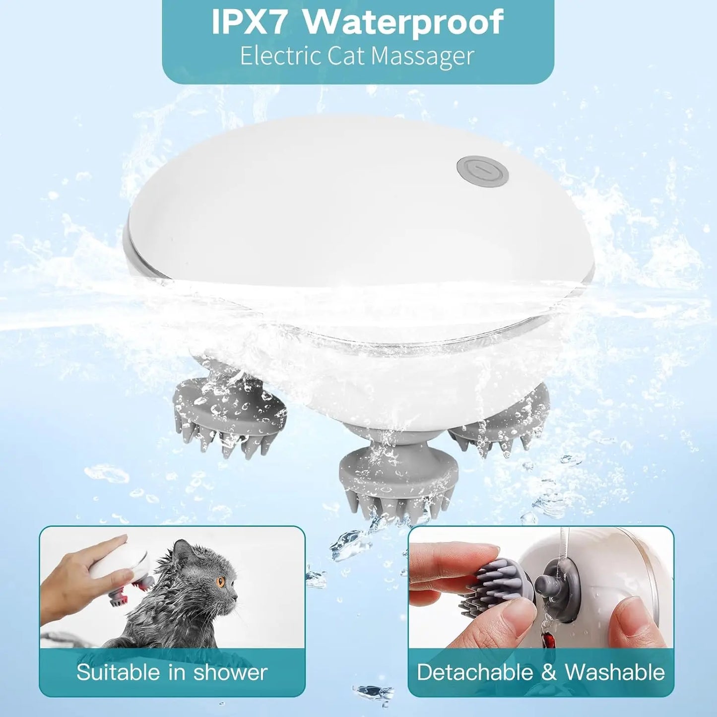 Electric Cat Massager with Red Light