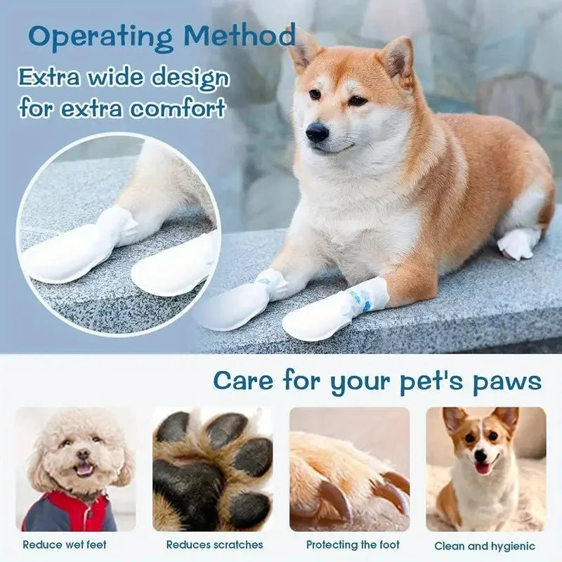 Disposable PU Dog Shoes