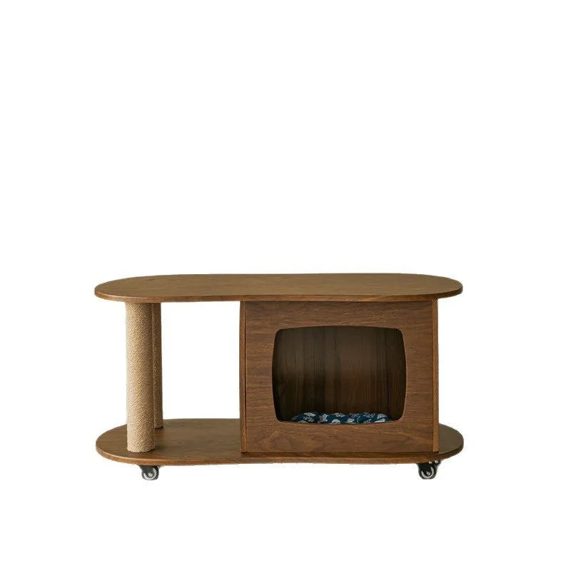 Beautiful Table Above, Cozy Cat Den Below