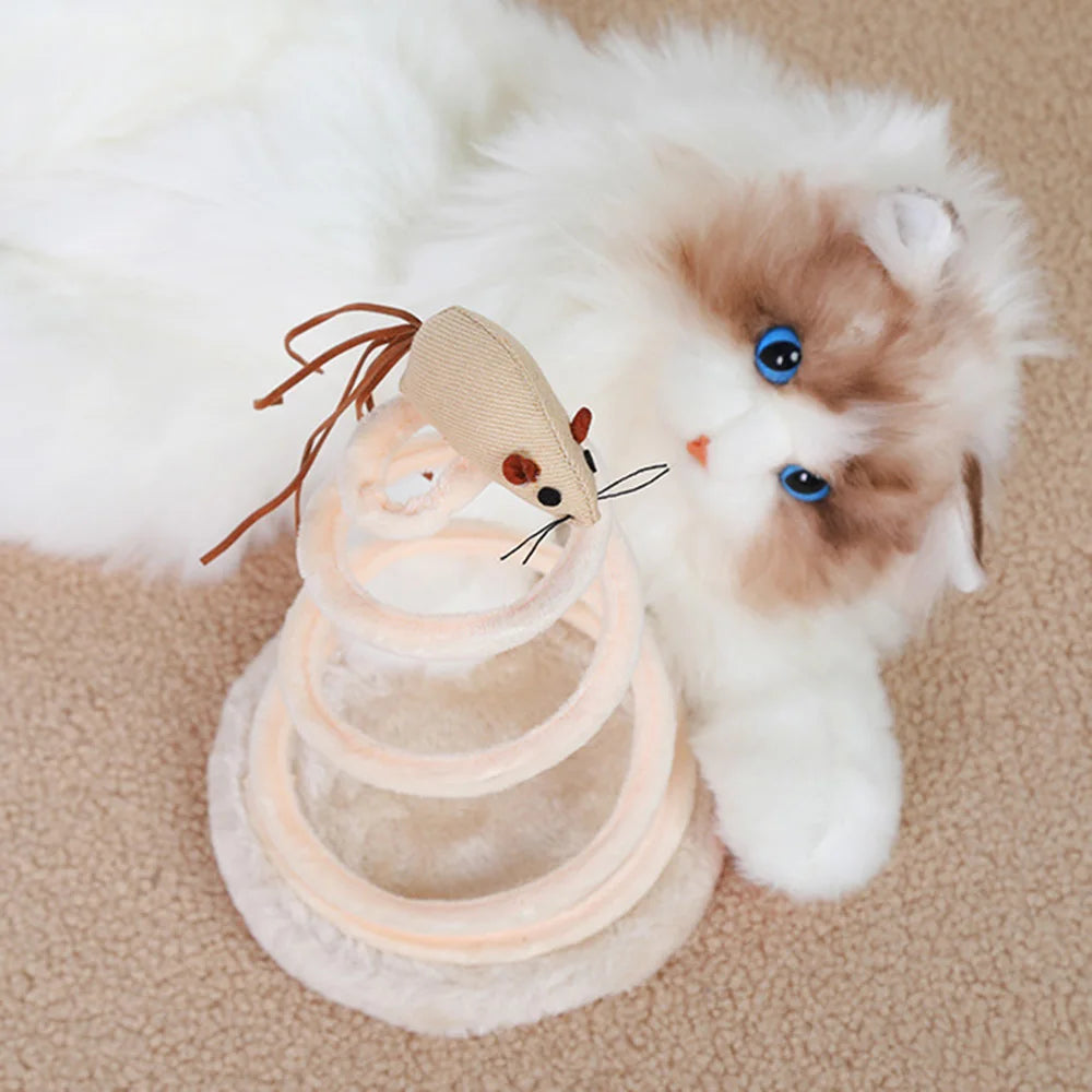 Petzrella Spiral-Federangel für Katzen