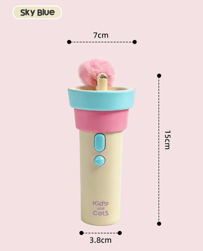 Petzrella Electric Cat Wand Toy – USB Rechargeable, Auto-Retractable