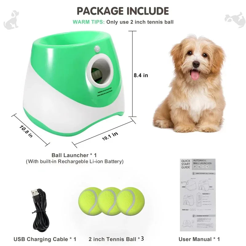 Automatic Dog Tennis Ball Launcher for Interactive Fetch Play
