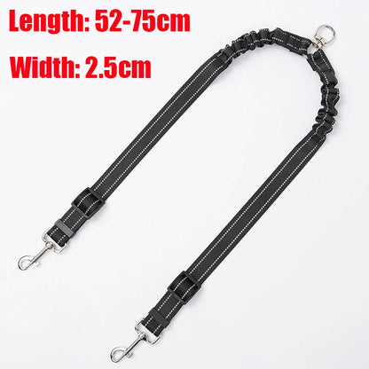 Petzrella Auto-Retractable Double Dog Leash 3M with LED Light & Waste Bag Dispenser