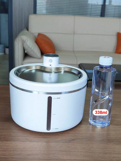 Petzrella 3L kabelloser automatischer Haustier-Wasserbrunnen mit Bewegungssensor