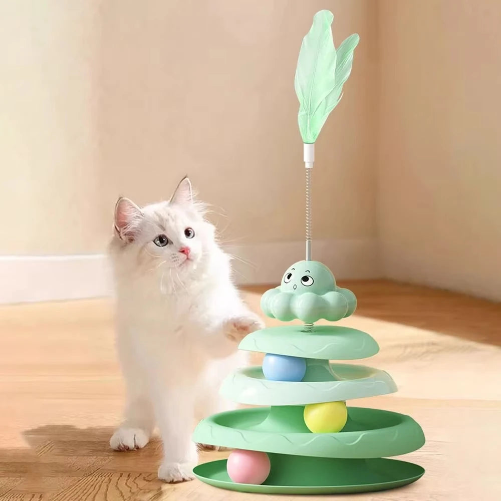 Cat Turntable Toy for Exercise & Boredom Relief