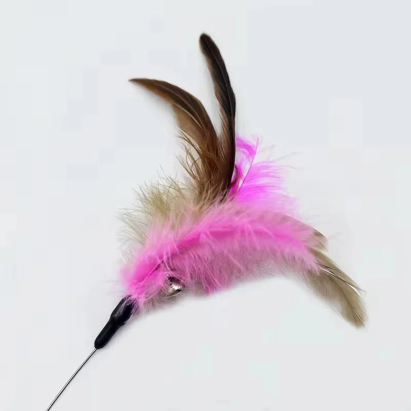 Feather Teasing Collar Cat Toy for Interactive Play