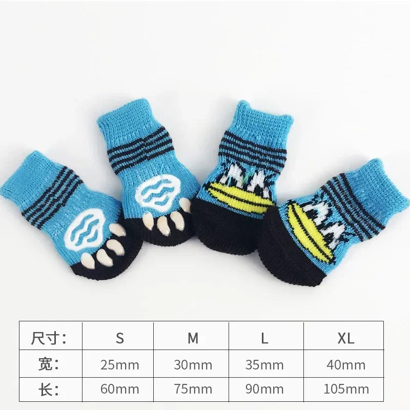Cartoon Knitted Winter Pet Socks