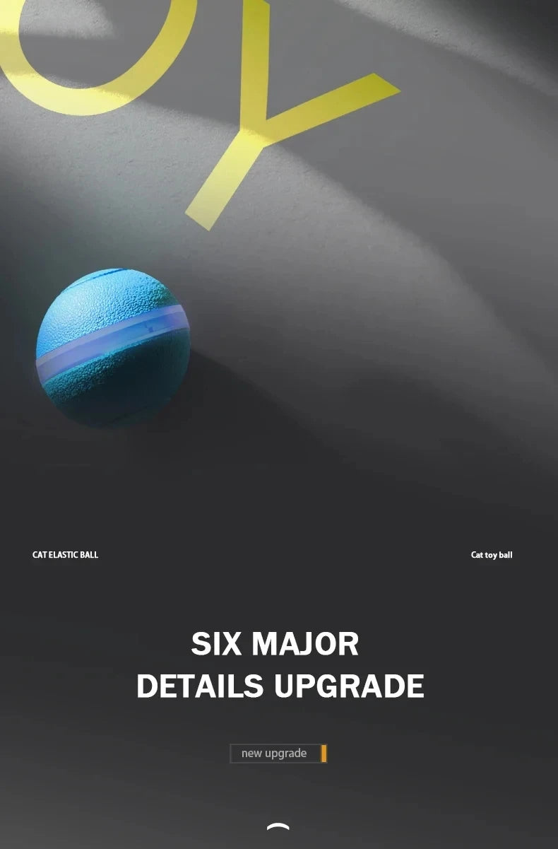 Intelligent Rechargeable Cat Toy Ball with Dual Play Modes