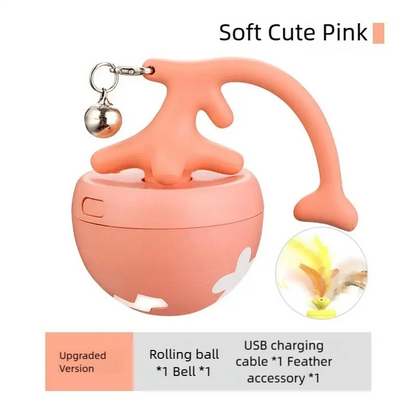 Petzrella Electric Spinning Fish-Bone Cat Ball Toy
