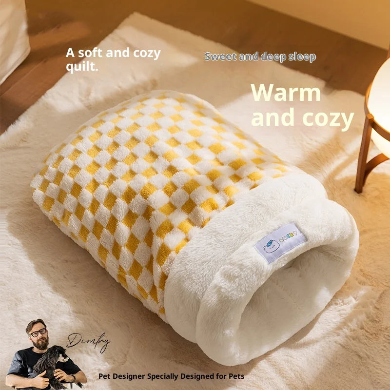 Cloud Plush Cat Bed – Deep Comfort & Warmth