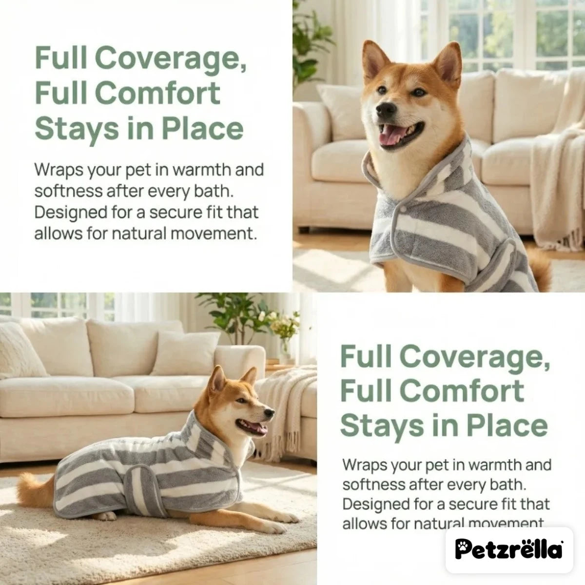 Petzrella Dog Bathrobe