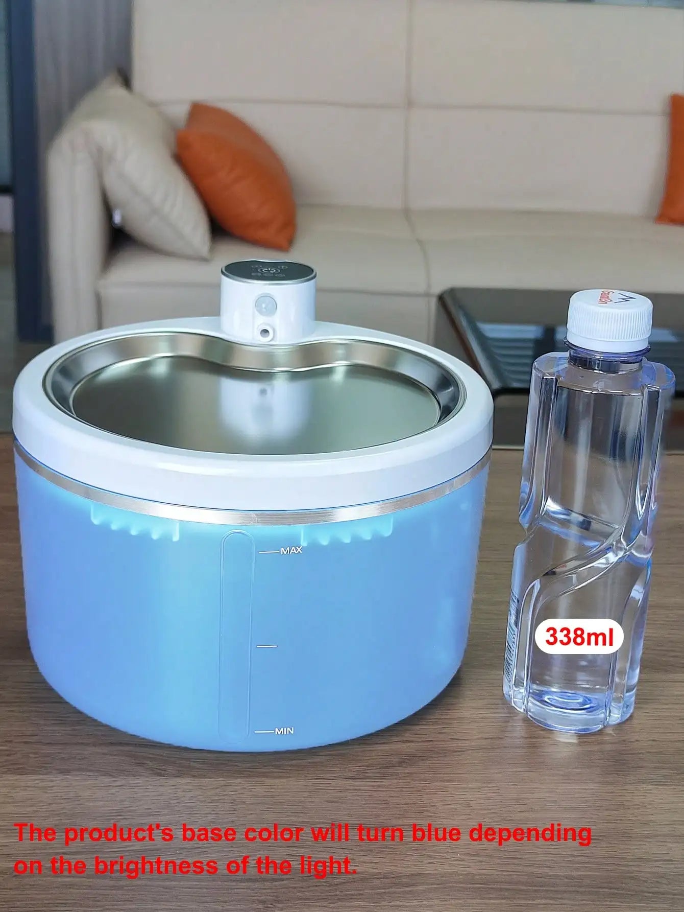 Petzrella 3L kabelloser automatischer Haustier-Wasserbrunnen mit Bewegungssensor