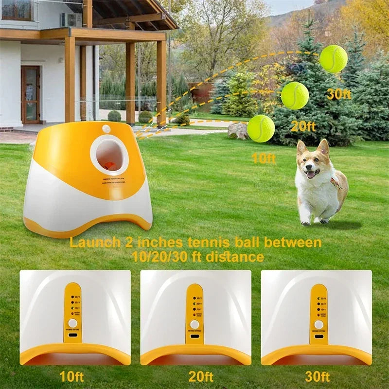 Automatic Dog Tennis Ball Launcher for Interactive Fetch Play