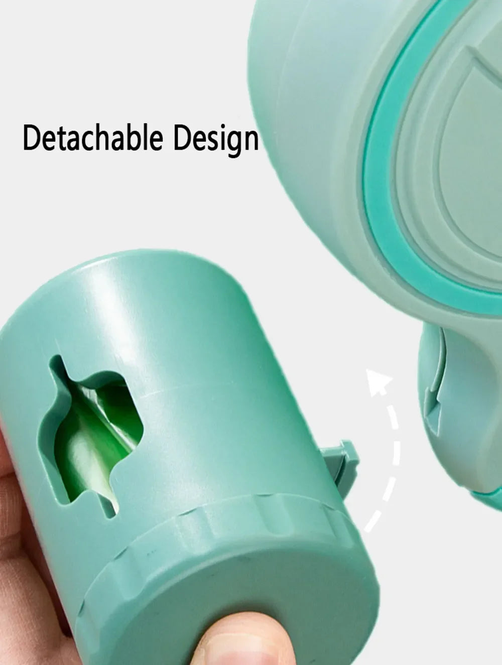 LED Retractable Dog Leash with Waste Bag Holder