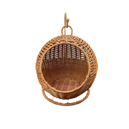 Hanging Rattan Cat Nest – Stylish Elevated Lounge