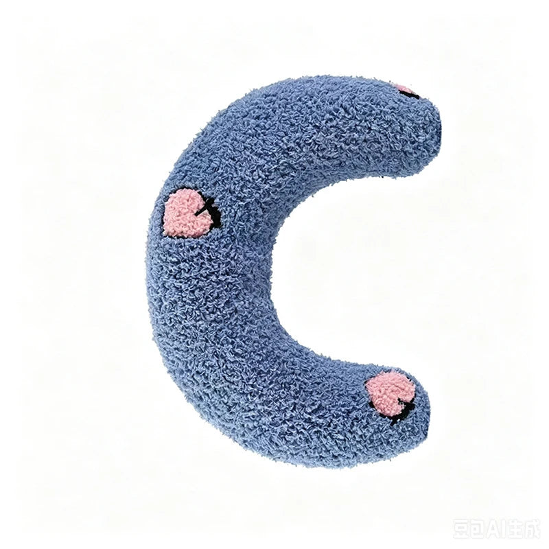 Petzrella U-Shape Pet Calming Pillow – Soft Neck Support for Cats & Dogs