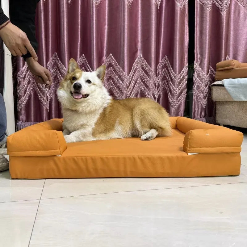 Petzrella Großes wasserdichtes Luxus-Hundebett-Sofa