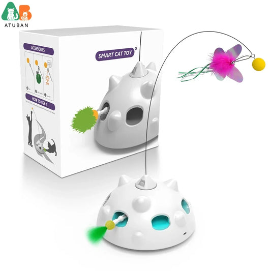 Smart Interactive Feather Toy for Cats