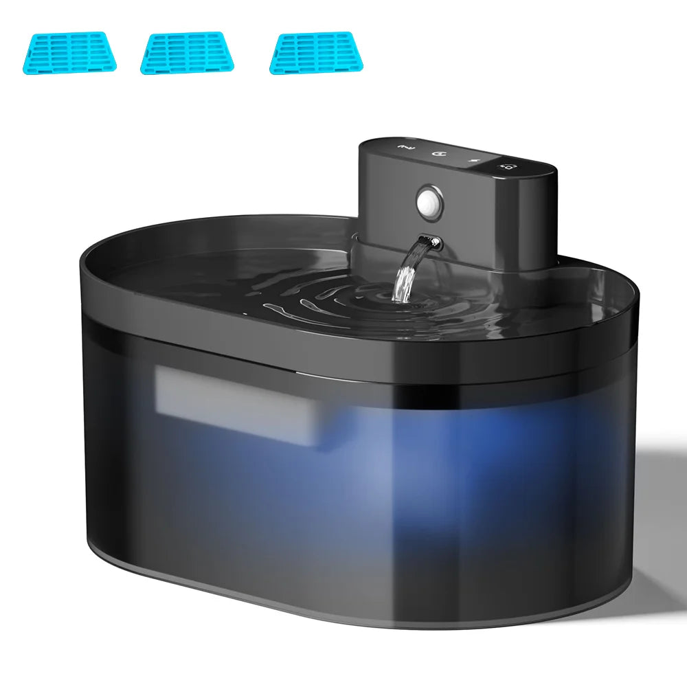 Petzrella 2.2L Automatic Pet Water Fountain – Silent & Filter-Ready