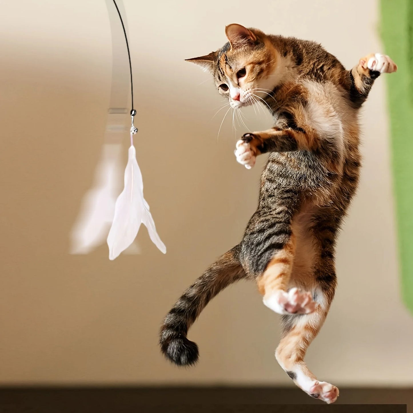 Petzrella Saugnapf Flexibler Zauberstab Teaser für Katzen