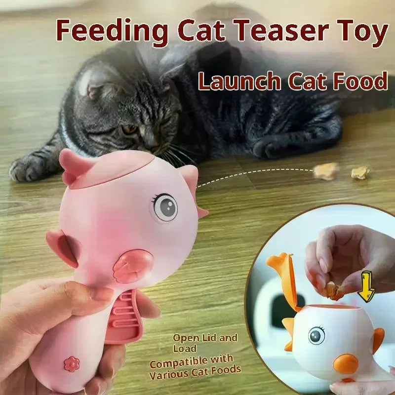 Automatic Cat Toy with Food Dispenser