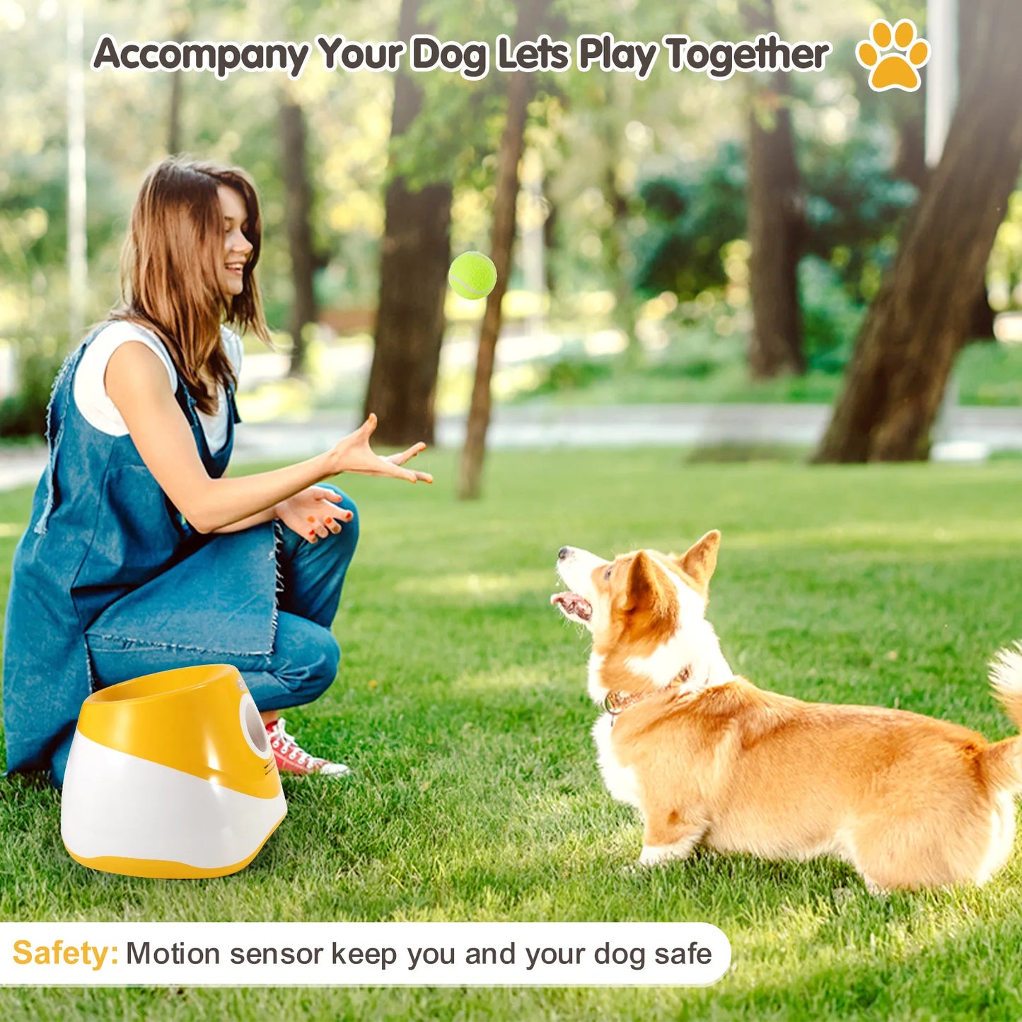 Automatic Dog Tennis Ball Launcher for Interactive Fetch Play