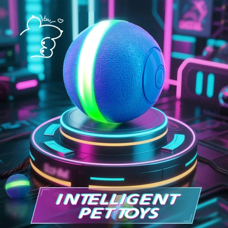Intelligent Rechargeable Cat Toy Ball with Dual Play Modes