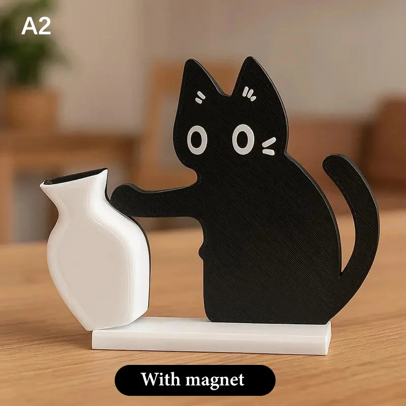 Cartoon Cat Acrylic Vase