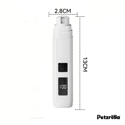 Petzrella Quiet Pet Nail Grinder – Rechargeable with LED Light