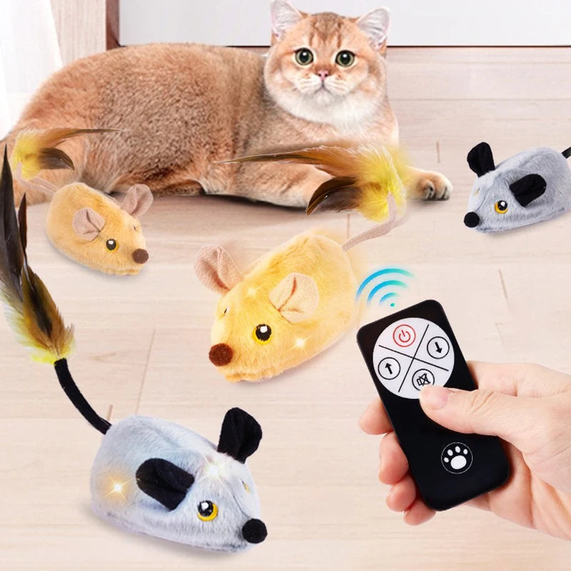 Petzrella Ferngesteuerte Maus Katzenspielzeug – Interaktives Jagen & Spielen