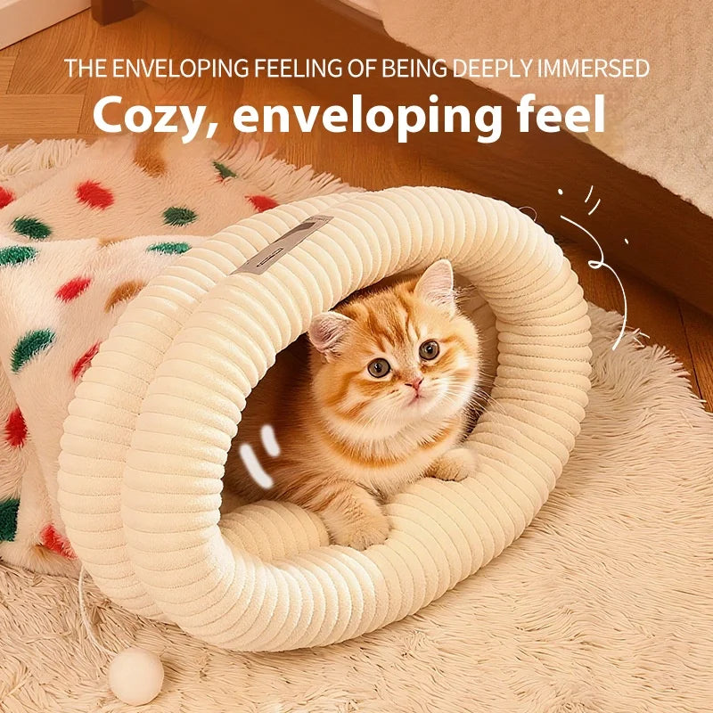 Plush Secure Cat Sleeping Bag